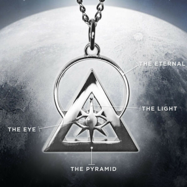 Silver Rhodium Illuminati Talisman - Image 2
